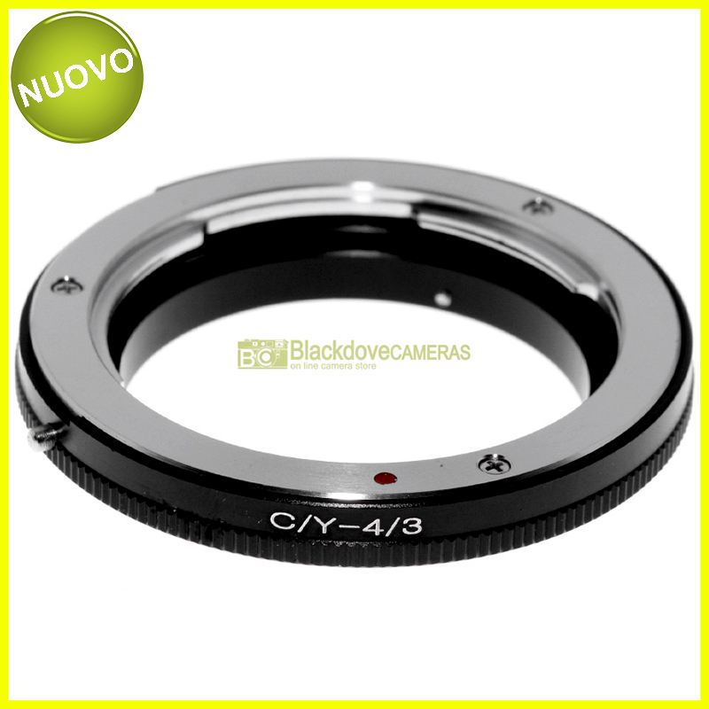 “Adapter per obiettivi Contax/Yashica su fotocamera Olympus 4/3. Anello adattatore”