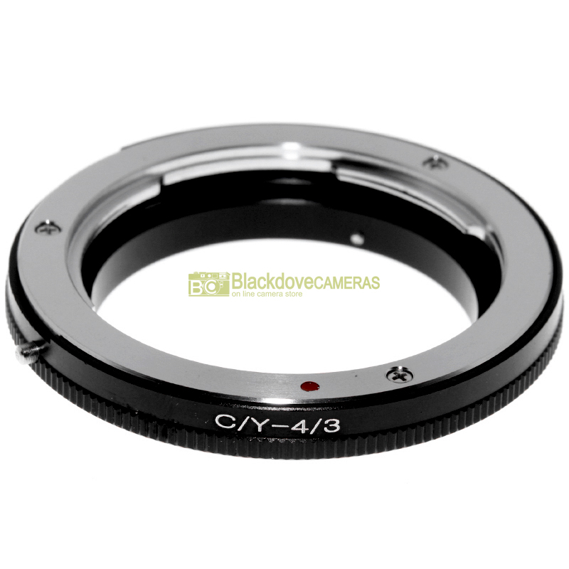 “Adapter per obiettivi Contax/Yashica su fotocamera Olympus 4/3. Anello adattatore”
