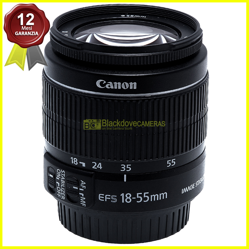 Canon EF-S 18-55mm f3,5-5,6 IS II. Obiettivo zoom per fotocamere digitali EOS AF