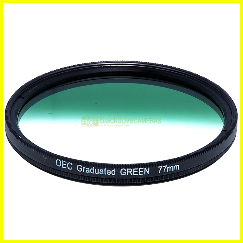 77mm. filtro digradante verde OEC Graduated green filter. Vite M77. Graduato.
