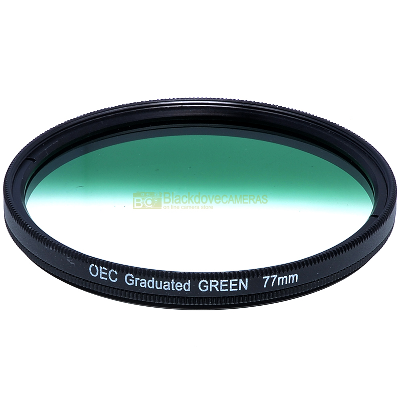 77mm. filtro digradante verde OEC Graduated green filter. Vite M77. Graduato.