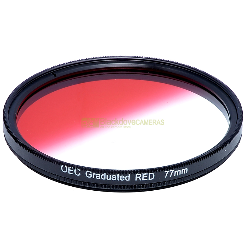 77mm. filtro digradante rosso OEC Graduated red filter. Vite M77. Graduato.