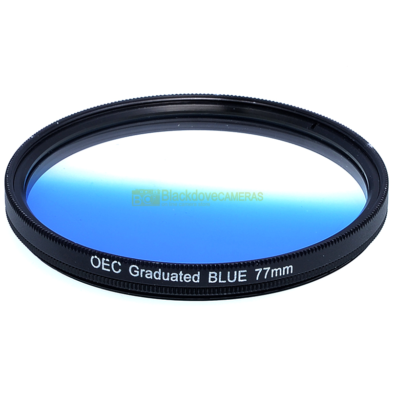 77mm. filtro digradante blu OEC Graduated blue filter. Vite M77. Graduato.