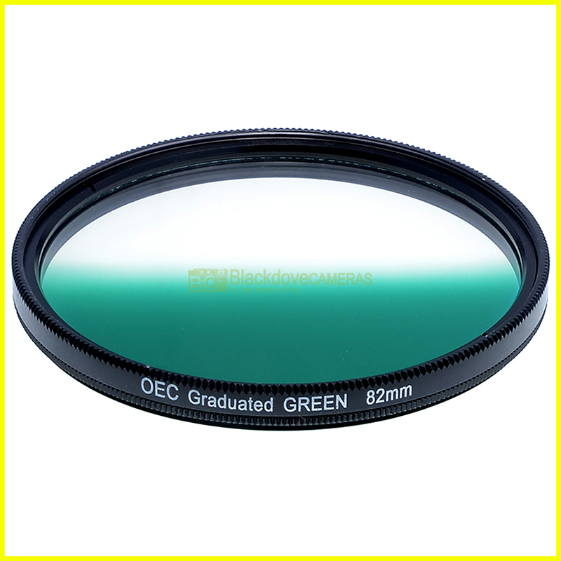 82mm. filtro digradante verde OEC Graduated verde filter. Vite M82. Graduato.