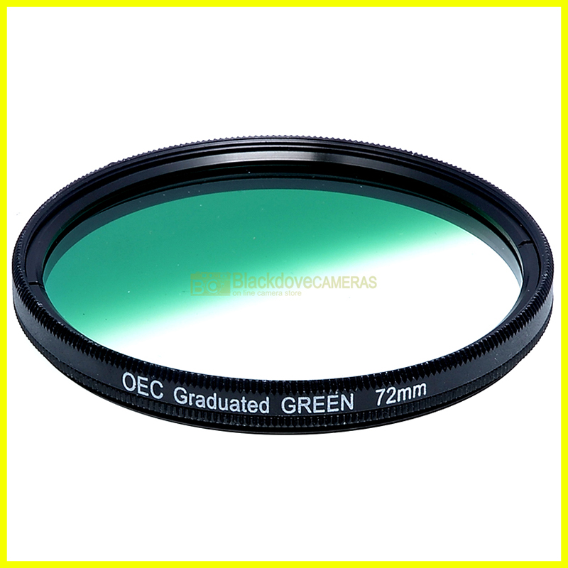 72mm. filtro digradante verde OEC Graduated verde filter. Vite M72. Graduato.