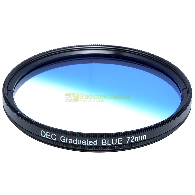 72mm. filtro digradante blu OEC Graduated blue filter. Vite M72. Graduato.