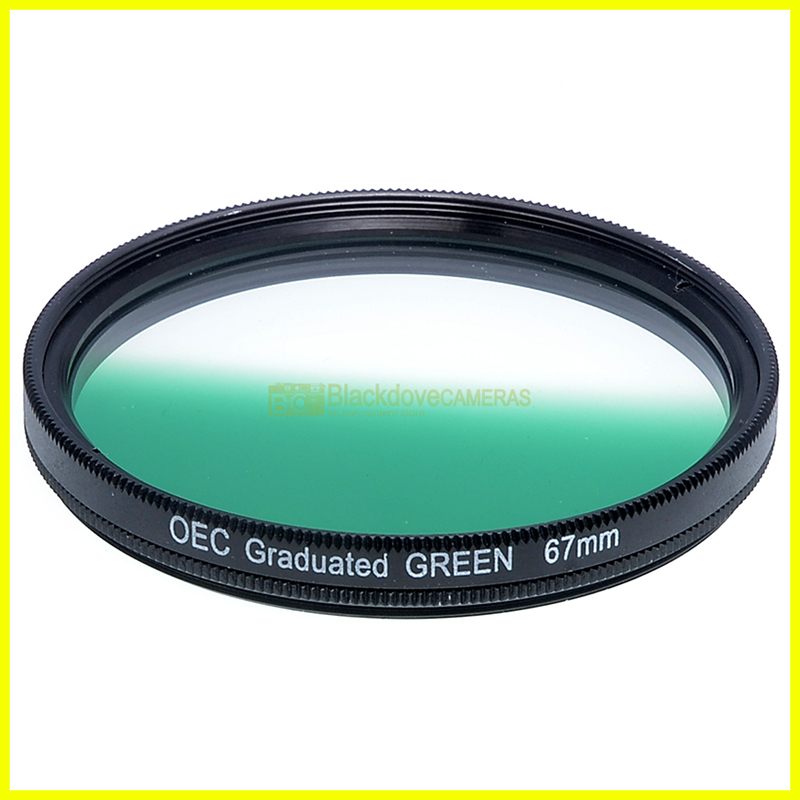 67mm. filtro digradante verde OEC Graduated green filter. Vite M67. Graduato.