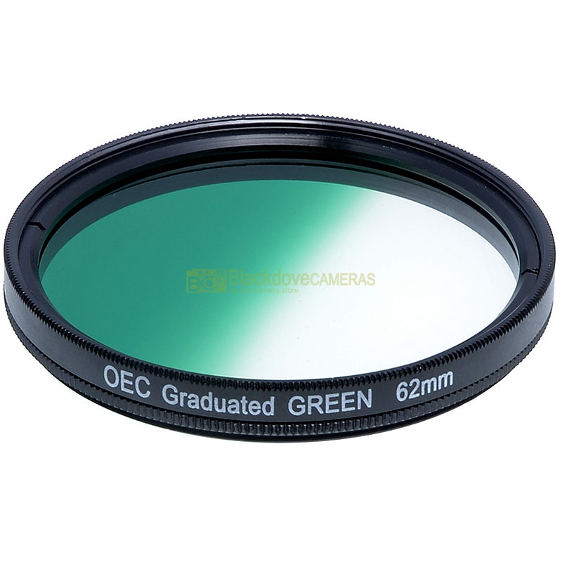 62mm. filtro digradante verde OEC Graduated green filter. Vite M62. Graduato.