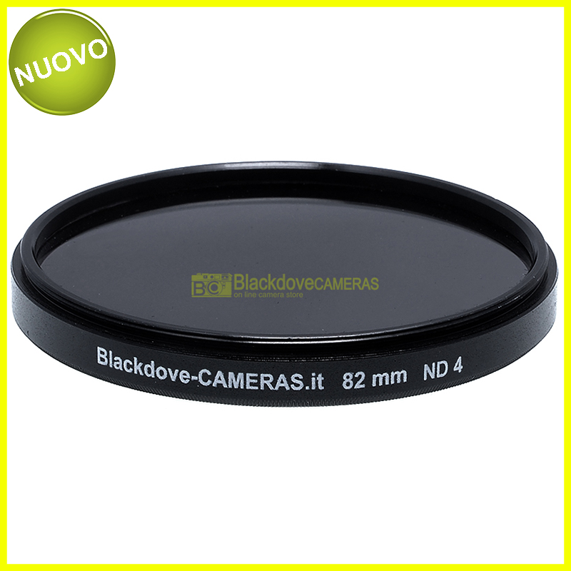 82mm. filtro Neutral density ND4 (+2 stops) Blackdove-cameras per obiettivi M82