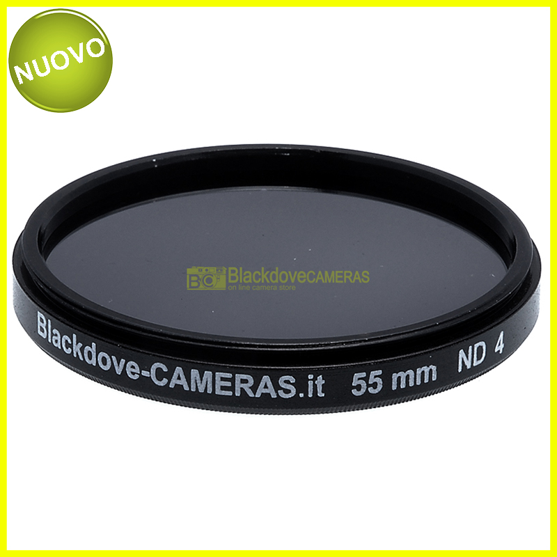 55mm. filtro Neutral density ND4 (+2 stops) Blackdove-cameras per obiettivi M55