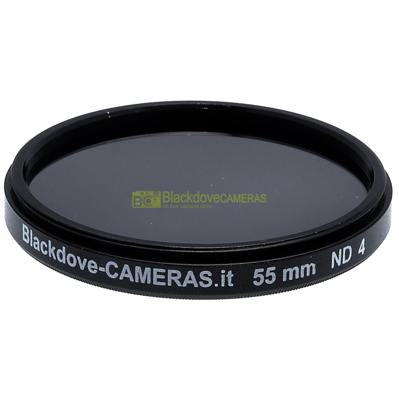 55mm. filtro Neutral density ND4 (+2 stops) Blackdove-cameras per obiettivi M55