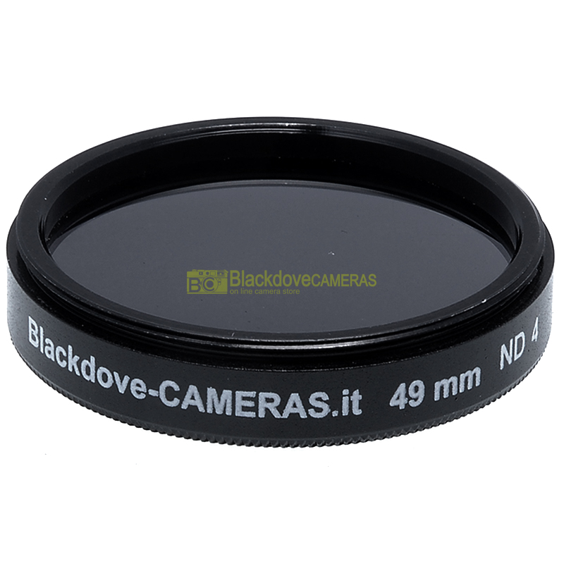 49mm. filtro Neutral density ND4 (+2 stops) Blackdove-cameras per obiettivi M49