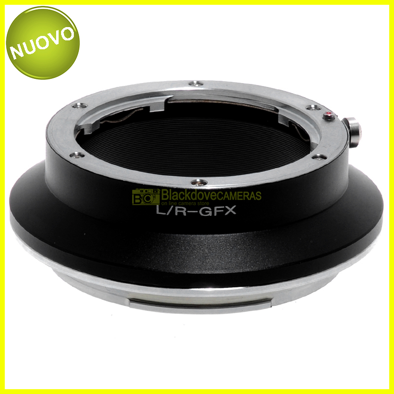 Anello adapter per montare ottiche Canon EOS su fotocamere Fuji GFX. Adattatore