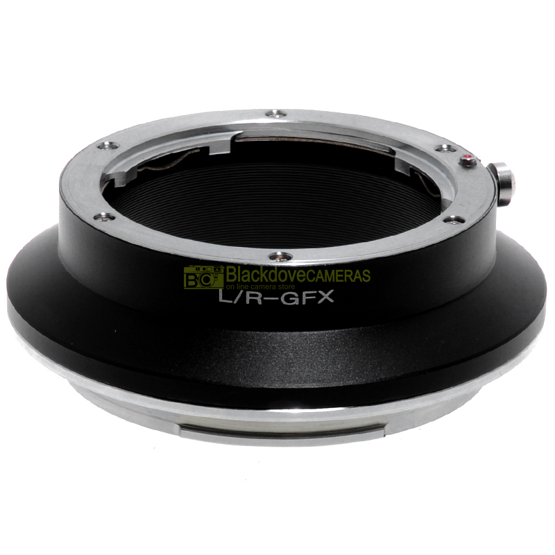 Anello adapter per montare ottiche Leica R su fotocamere Fuji GFX. Adattatore