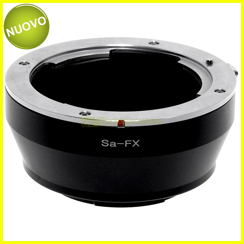 “Adapter per obiettivi Sigma SA su fotocamera mirrorless Fuji X. Adattatore.”