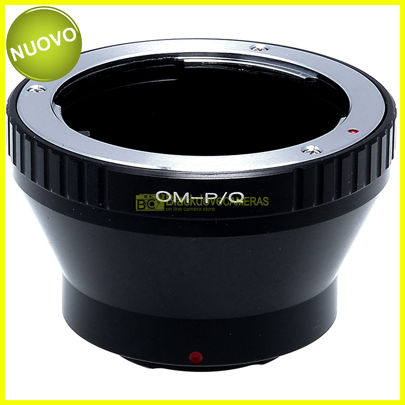 Anello adapter per obiettivi Olympus OM su fotocamere Pentax Q. Adattatore.