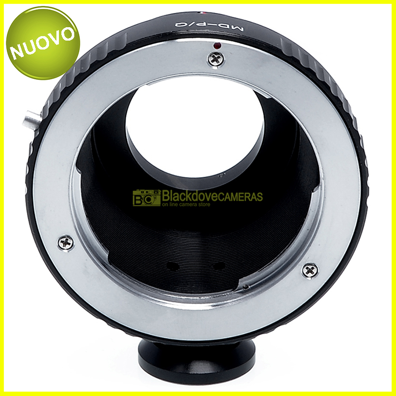 Anello adapter per obiettivi Minolta MD su fotocamere Pentax Q. X treppiede.