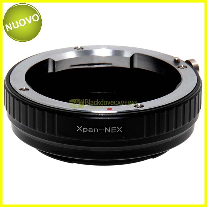 Adapter per obiettivi Hasselblad X-Pan su fotocamere Sony E-Mount Nex/Alpha. 