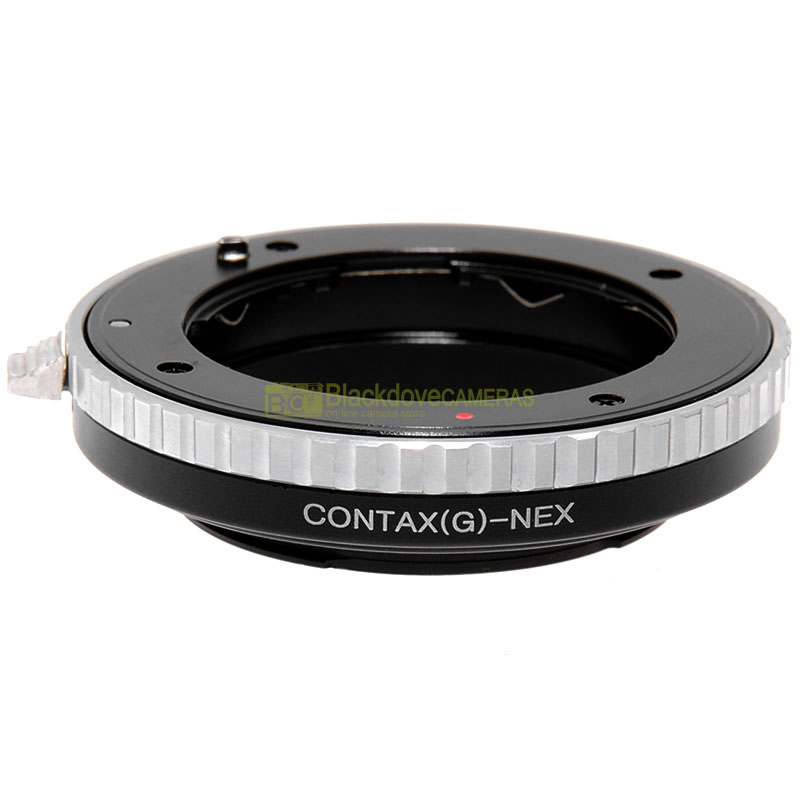 Adapter per obiettivi Contax G su fotocamere Sony mirrorless E-Mount Nex/Alpha.