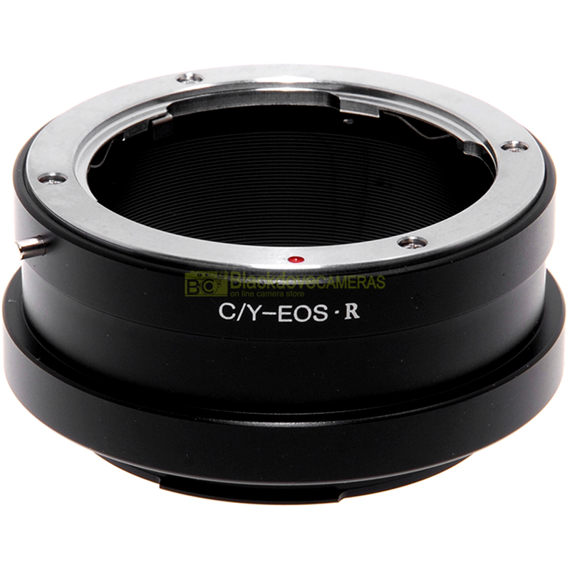“Adattatore per obiettivi Contax/Yashica su fotocamere Canon EOS R. Anello adapter EF-R”