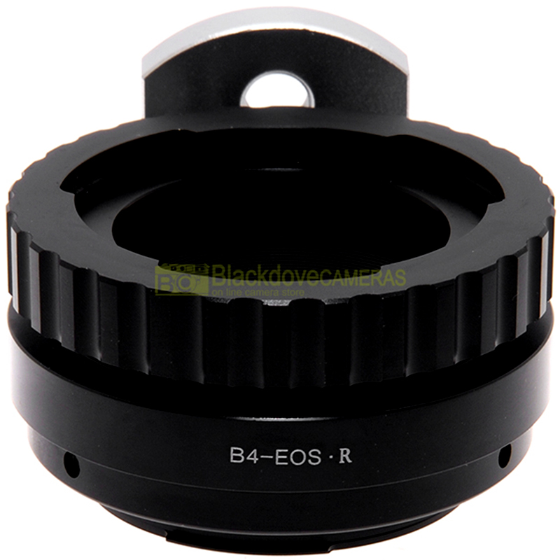 “Adattatore per obiettivi B4 su fotocamere Canon EOS R. Anello adapter EF-R”