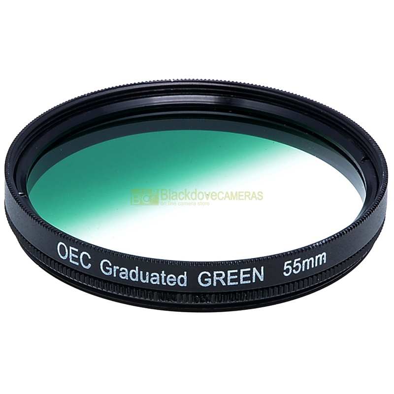 55mm. filtro digradante verde OEC Graduated green filter. Vite M55. Graduato.