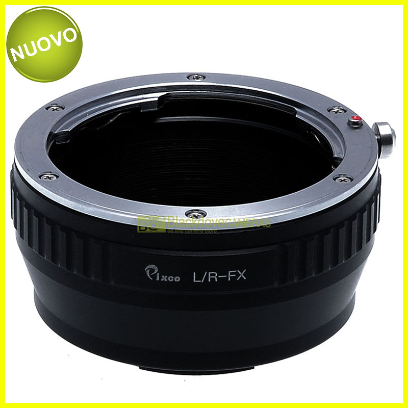 Adapter per obiettivi Leica R su fotocamere Fujifilm Fuji X. Anello adattatore.