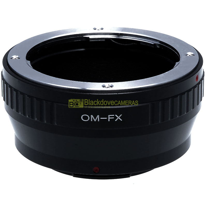 Adapter per obiettivi Olympus OM su fotocamere Fujifilm Fuji X. Anello adattatore.