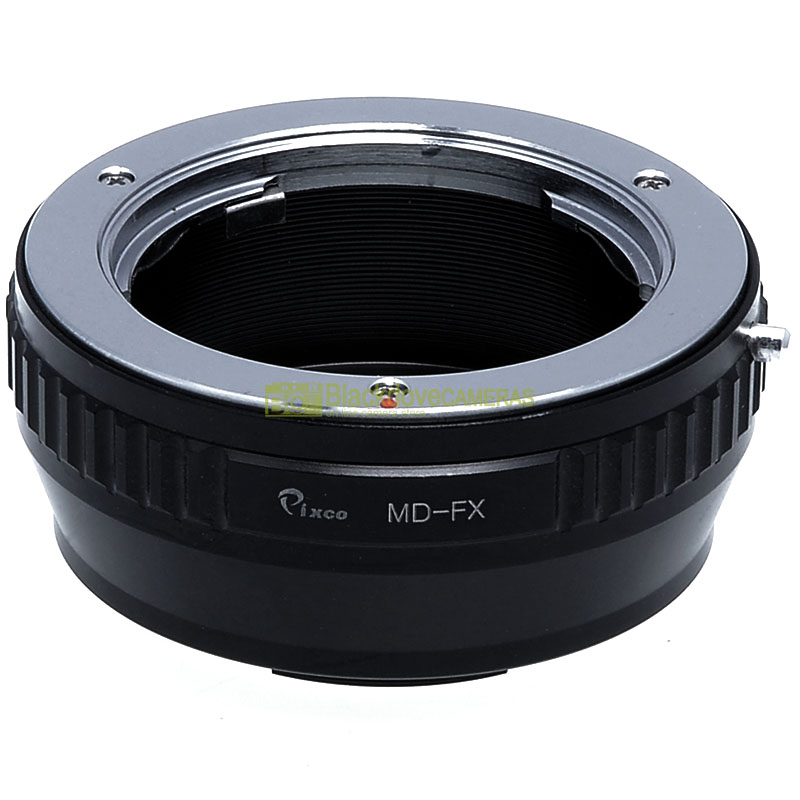 Adapter per obiettivi Minolta MD su fotocamere Fujifilm Fuji X. Anello adattatore.