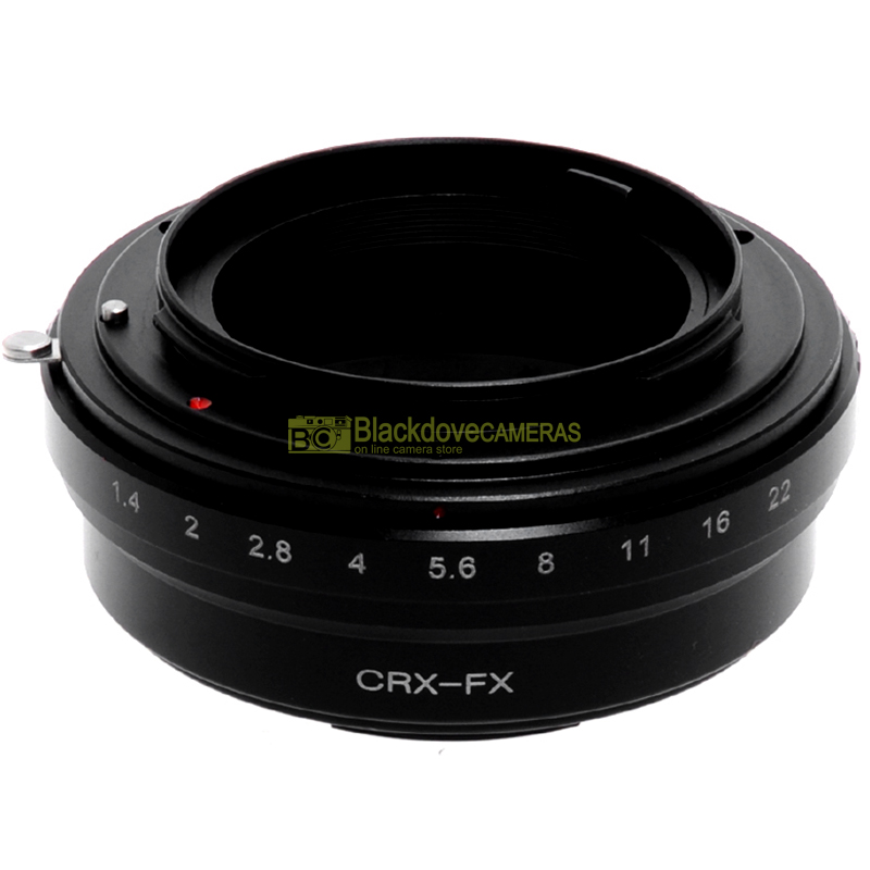 Adapter per obiettivi Contarex (CRX) su fotocamere Fujifilm Fuji X. Adattatore