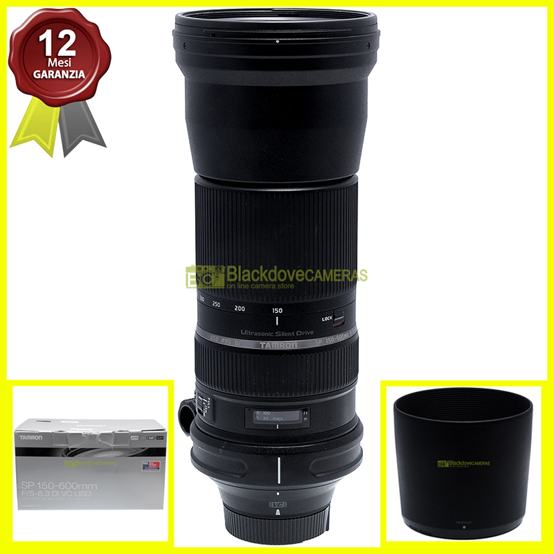 Tamron AF 150/600mm f5-6,3 Di VC USD obiettivo full frame per fotocamere Nikon