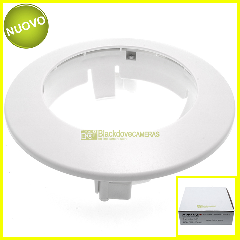 Supporto da soffitto Anthony Gallo Acoustics A’Diva In-Ceiling Mount bianco.