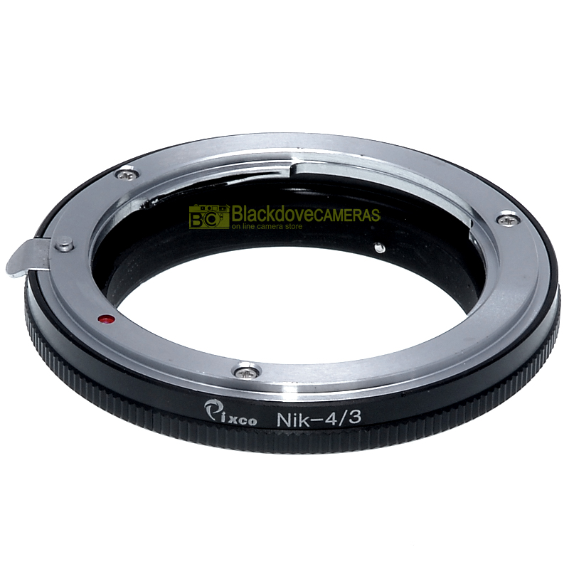 Adattatore per obiettivi Pentax K su fotocamere Olympus 4/3. Anello adapter.