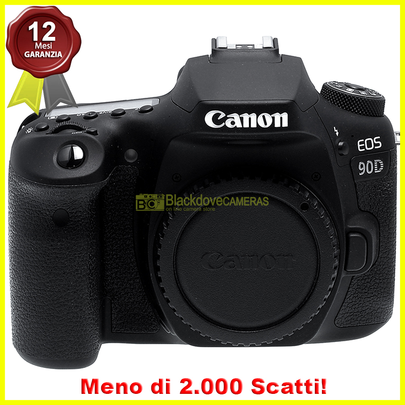 Canon EOS 90D Black body Macchina fotografica reflex 32,5Mp. Fotocamera digitale