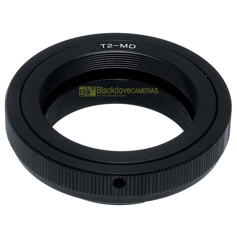 Anello adapter per obiettivi T-Mount T2 su fotocamere Minolta MC MD. Adattatore.