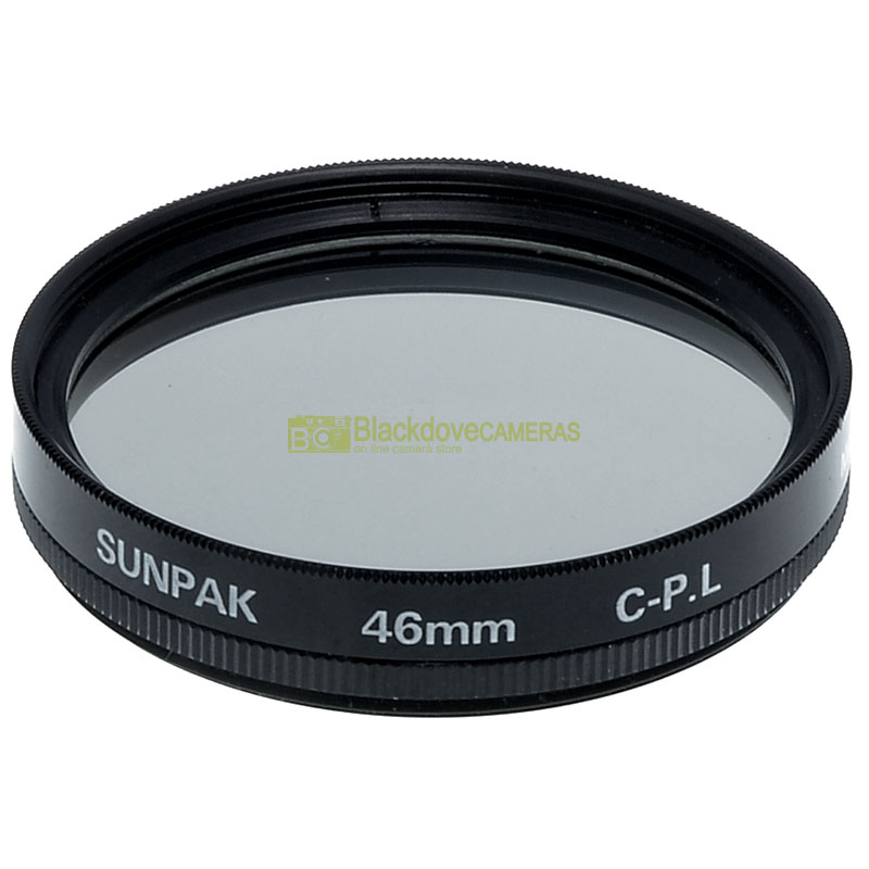 Filtre polarisant Sunpak 46 mm pour objectifs à visser M46. Polarisant