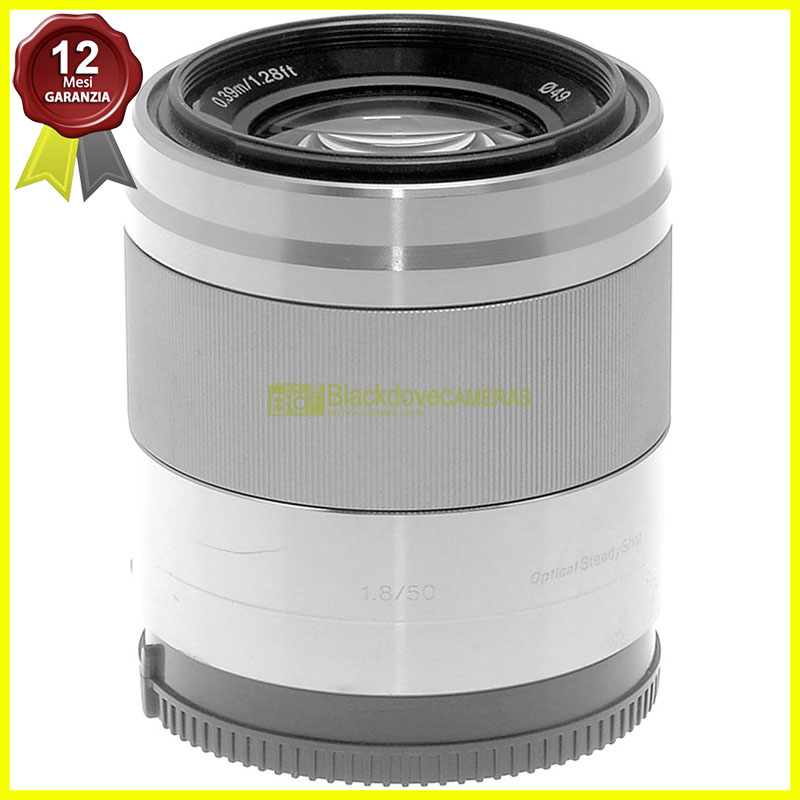 Sony FE 50mm. f1,8 O.S.S. Silver obiettivo per fotocamere Sony E-Mount APS-C