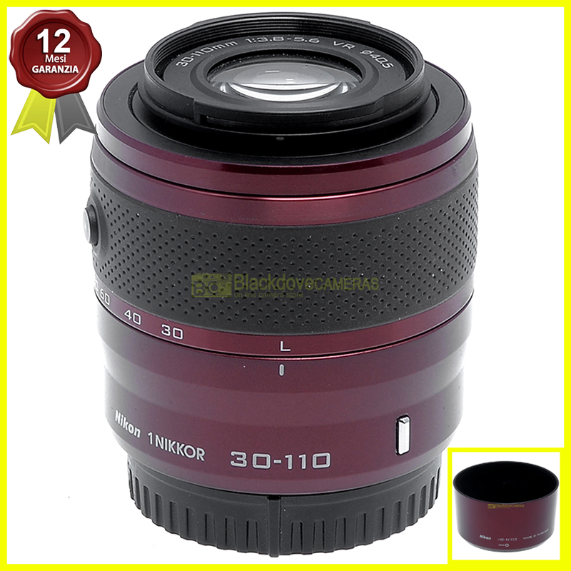 Nikon 1 Zoom Nikkor 30-110mm f3,8-5,6 VR Obiettivo per fotocamere mirrorless