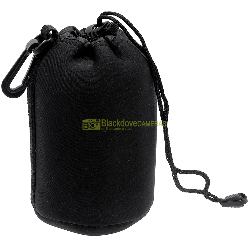 Custodia in neoprene per obiettivi fino a diametro cm 9 altezza cm 10. Lens case
