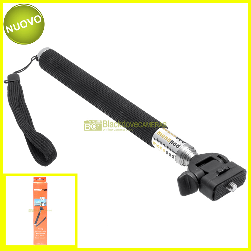 Monopiede da borsa super tascabile. Si allunga fino a 95 cm. Camera Monopod.