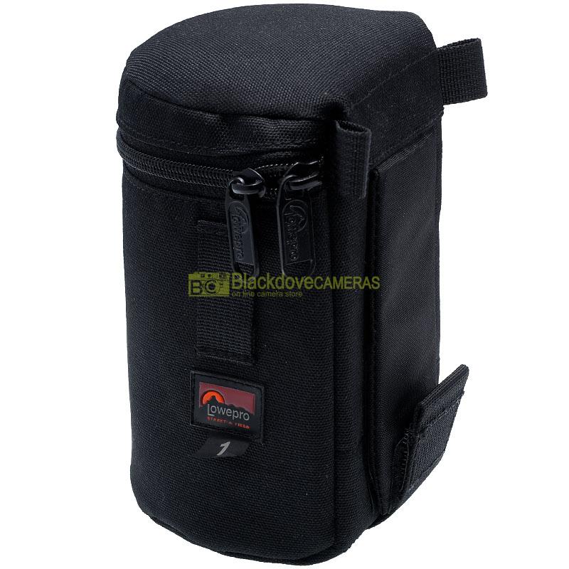 Custodia per obiettivi Lowepro 1 fino a diametro cm 6 altezza cm 13,5. Lens case