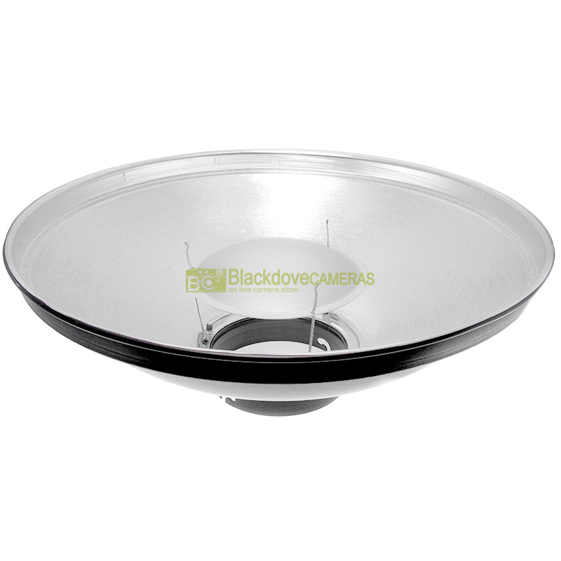 Beauty disk con griglia Elinchrom per flash da studio da studio e monotorcia.