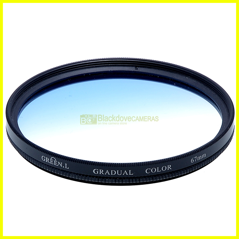 67mm. filtro digradante Blu Green L Graduated blue filter. Vite M67 Graduato