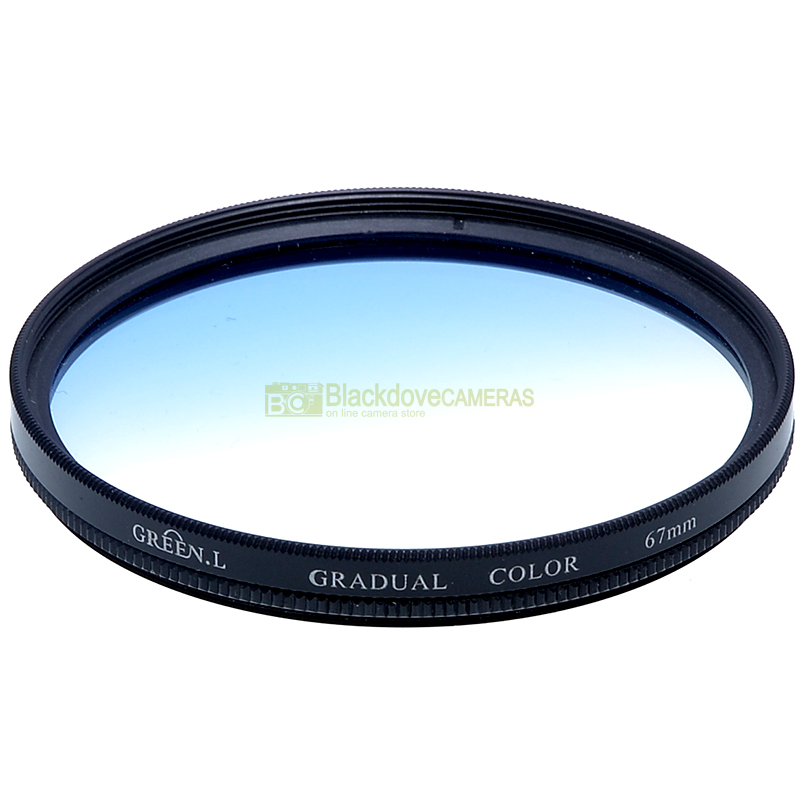 67mm. filtro digradante Blu Green L Graduated blue filter. Vite M67 Graduato