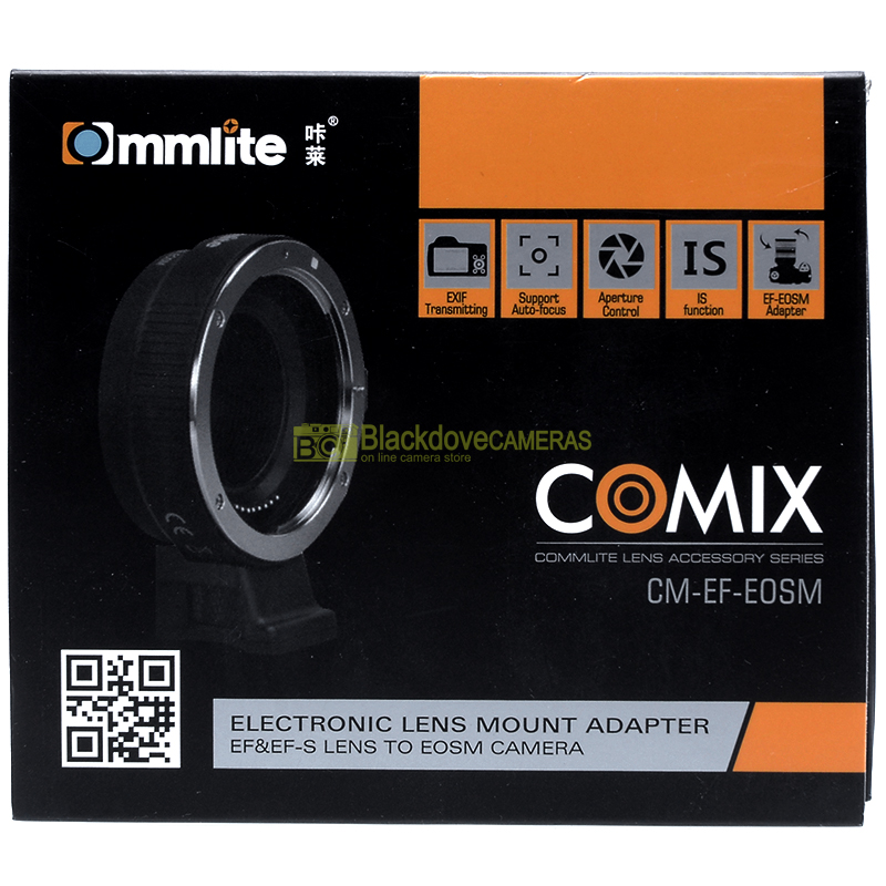 Commlite Mount Adapter EF-EOSM per obiettivi Canon EF x EOS su EOS M, autofocus