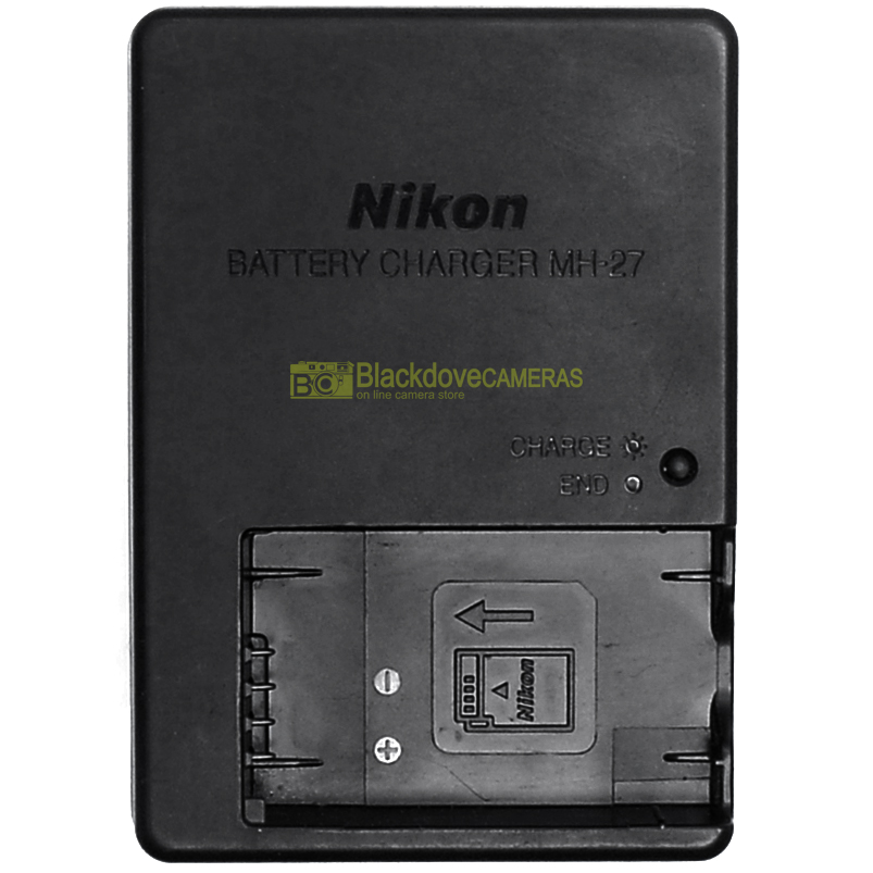 Caricabatterie Nikon MH-27 originale per batterie EN-EL20. MH27 battery charger.
