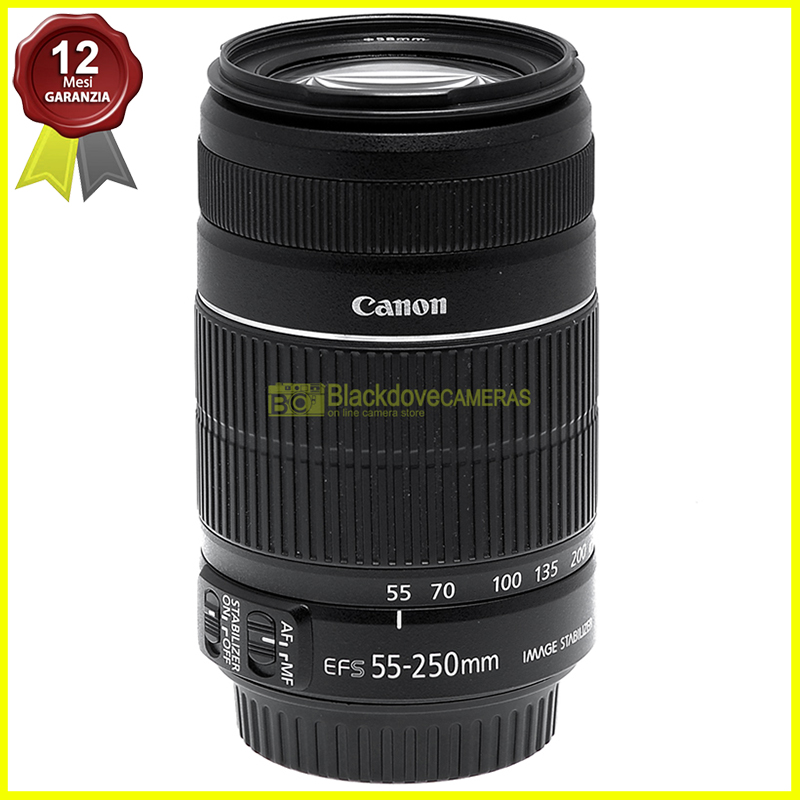 Canon EF-S 55/250mm f4-5,6 IS II AF. Obiettivo autofocus per reflex digitali APS