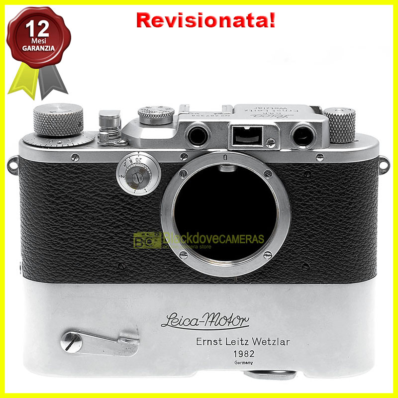 Leica III fotocamera a vite M39 1938 Leitz Wetzlar Motor Mooly. Motore a molla