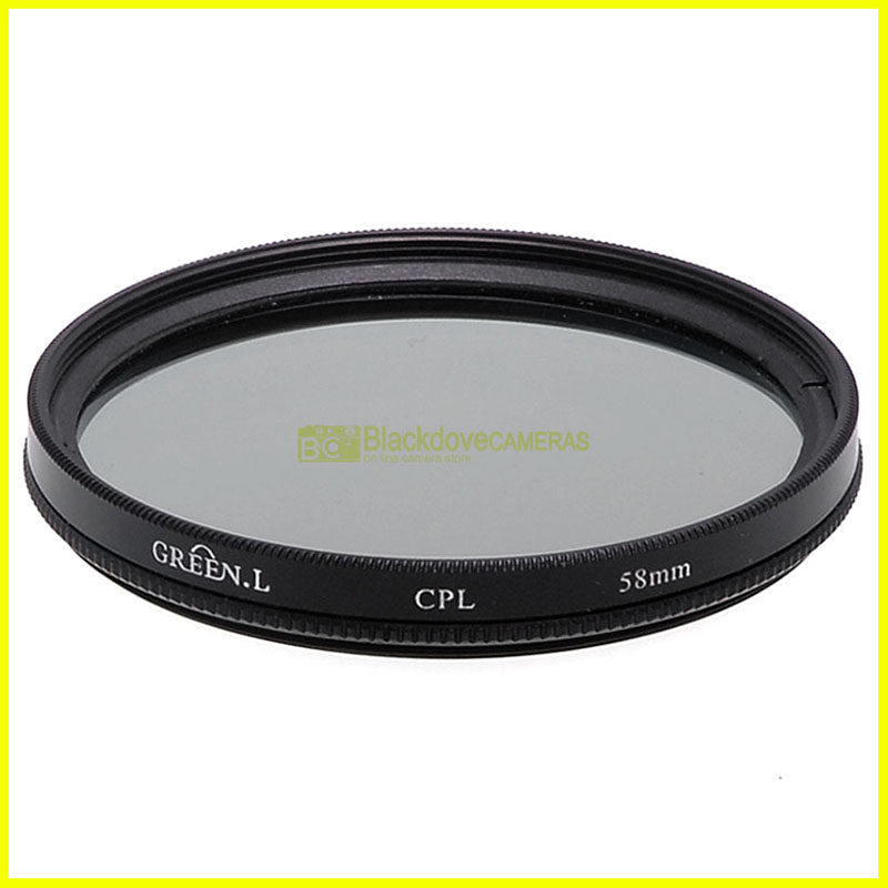 58mm Filtro polarizzatore Photax per obiettivi con vite M58 Polarizing filter