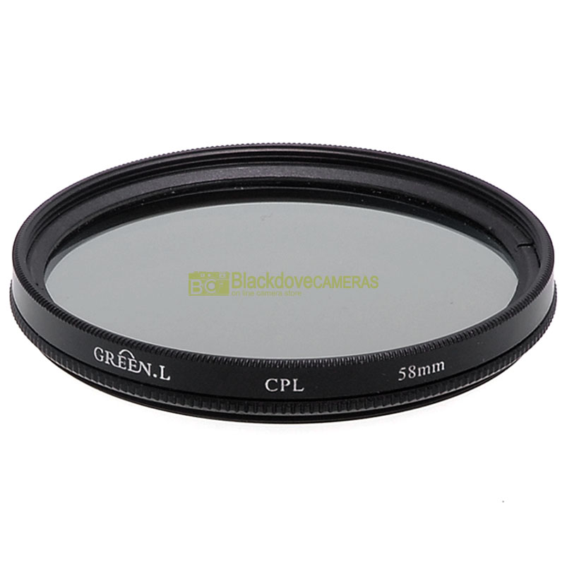 58mm Filtro polarizzatore per obiettivi con vite M58 Polarizing filter